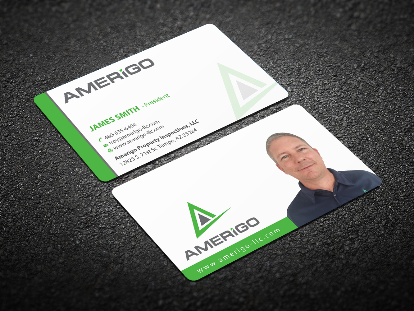 Business Card Design by Infinitive Technology for Amerigo Property Inspections, LLC | Design #20699504