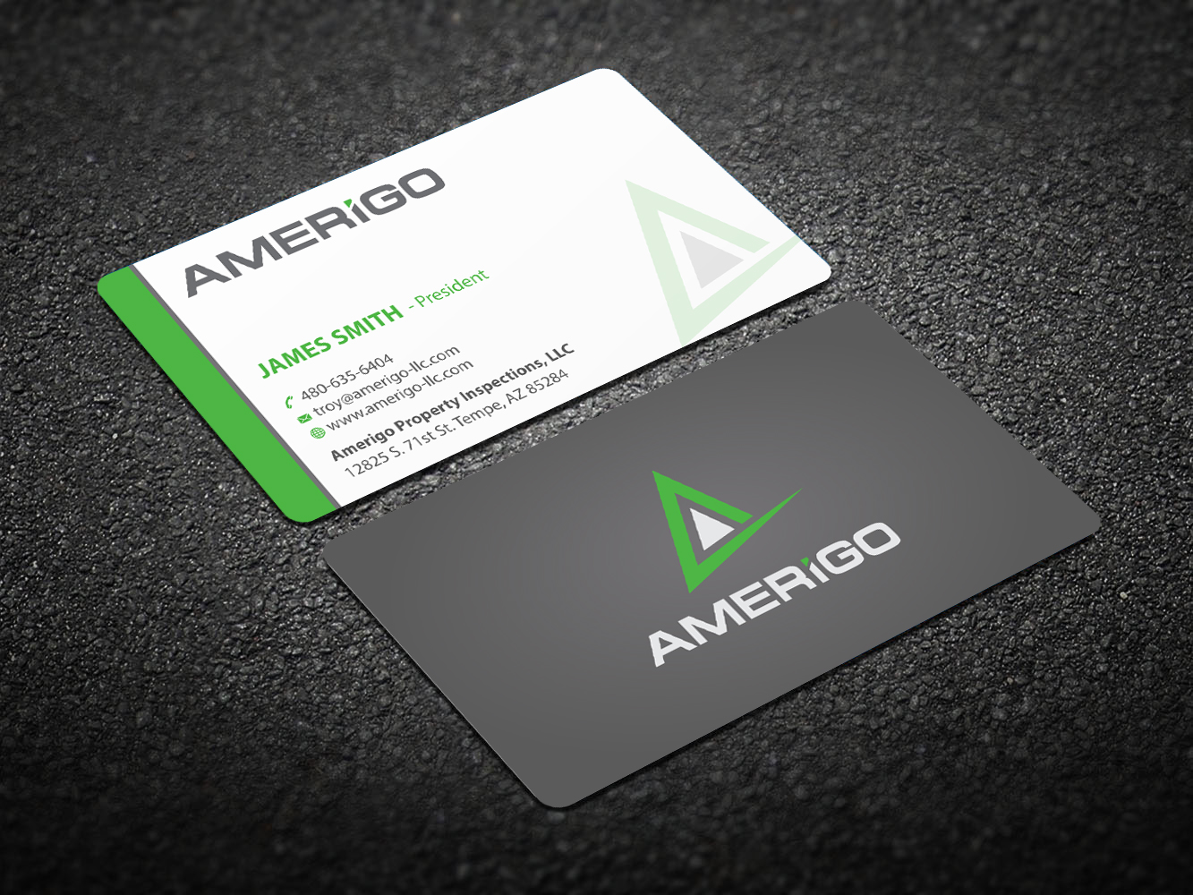 Business Card Design by Infinitive Technology for Amerigo Property Inspections, LLC | Design #20699506