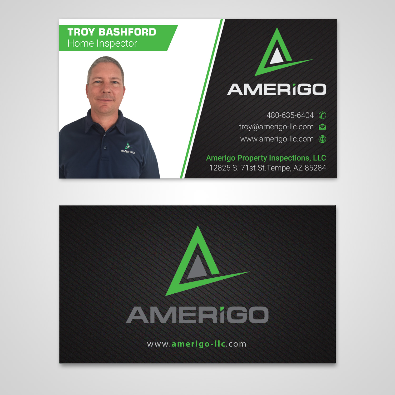 Design de Carte de Visite par Infinitive Technology pour Amerigo Property Inspections, LLC | Design #20699757