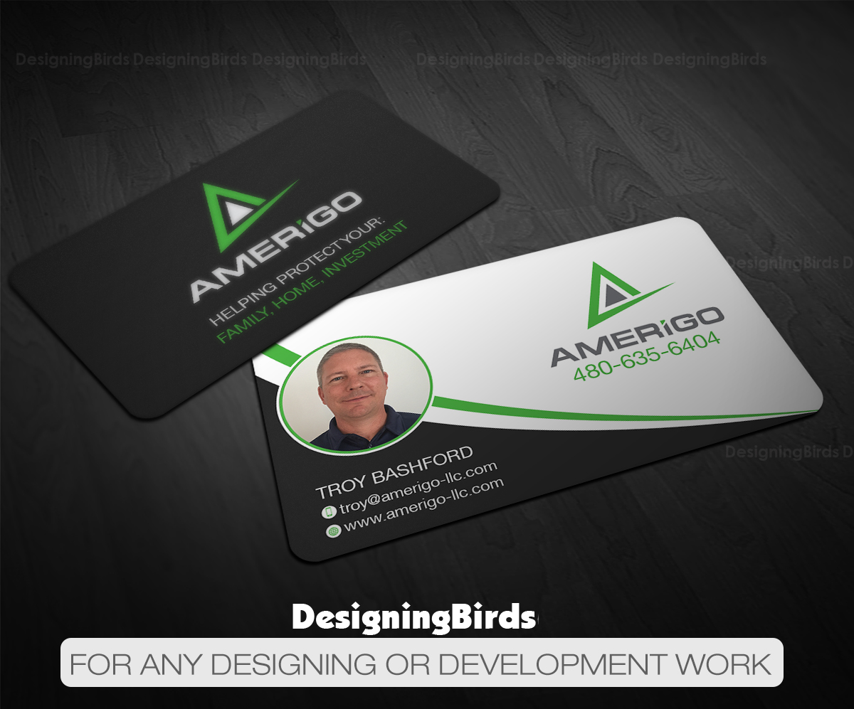 Business Card Design by Designing Birds for Amerigo Property Inspections, LLC | Design #20684525