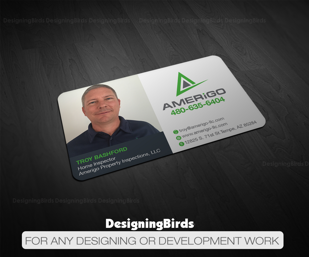 Design de Carte de Visite par Designing Birds pour Amerigo Property Inspections, LLC | Design #20700302