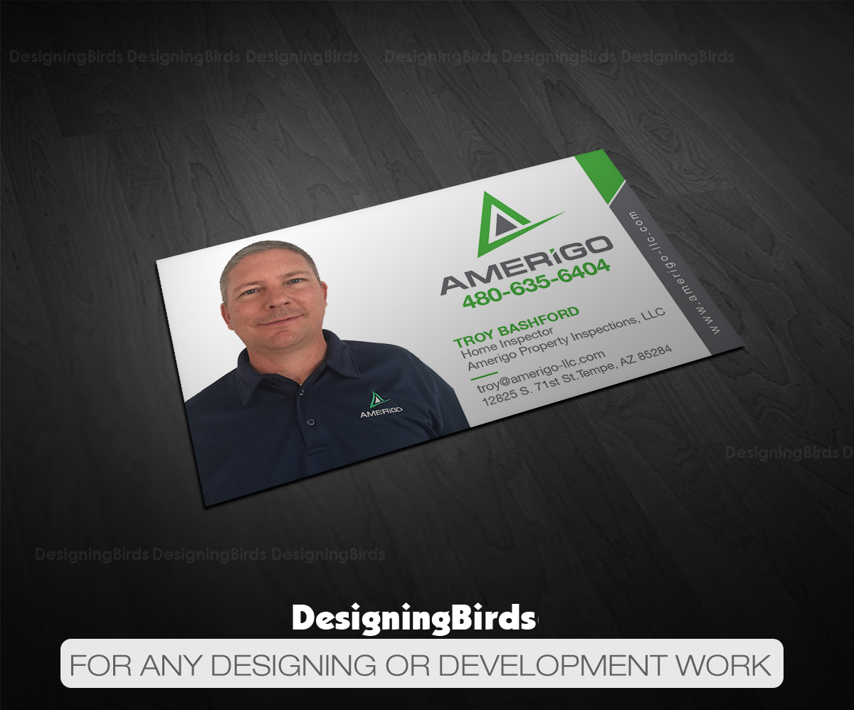 Design de Carte de Visite par Designing Birds pour Amerigo Property Inspections, LLC | Design #20700728