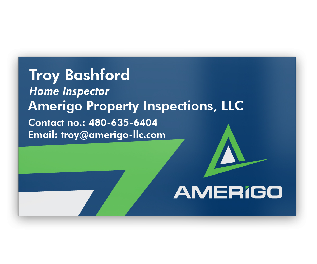 Business Card Design by JPGA Projects for Amerigo Property Inspections, LLC | Design #20733230