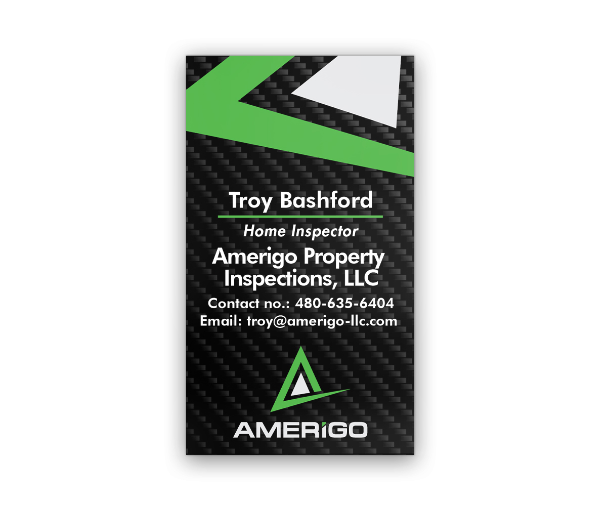 Business Card Design by JPGA Projects for Amerigo Property Inspections, LLC | Design #20733231