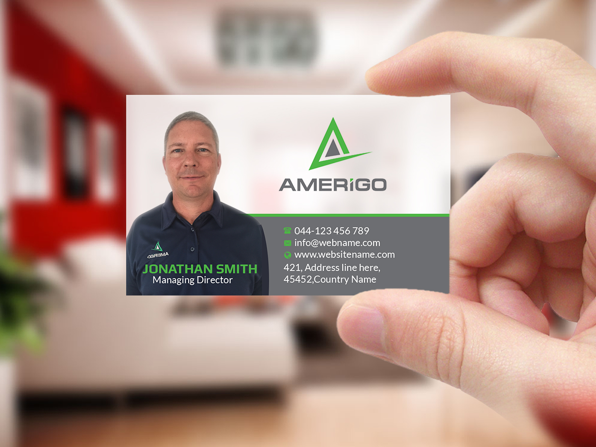Business Card Design by Creations Box 2015 for Amerigo Property Inspections, LLC | Design #20699047