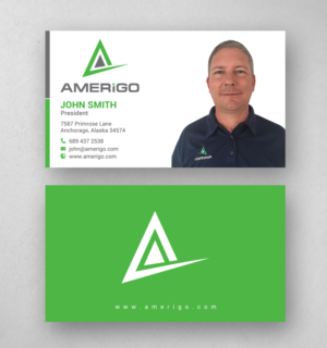 Business Card Design by chandrayaan.creative for Amerigo Property Inspections, LLC | Design: #20694664
