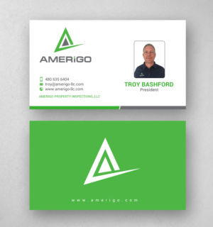 Business Card Design by chandrayaan.creative for Amerigo Property Inspections, LLC | Design: #20773749