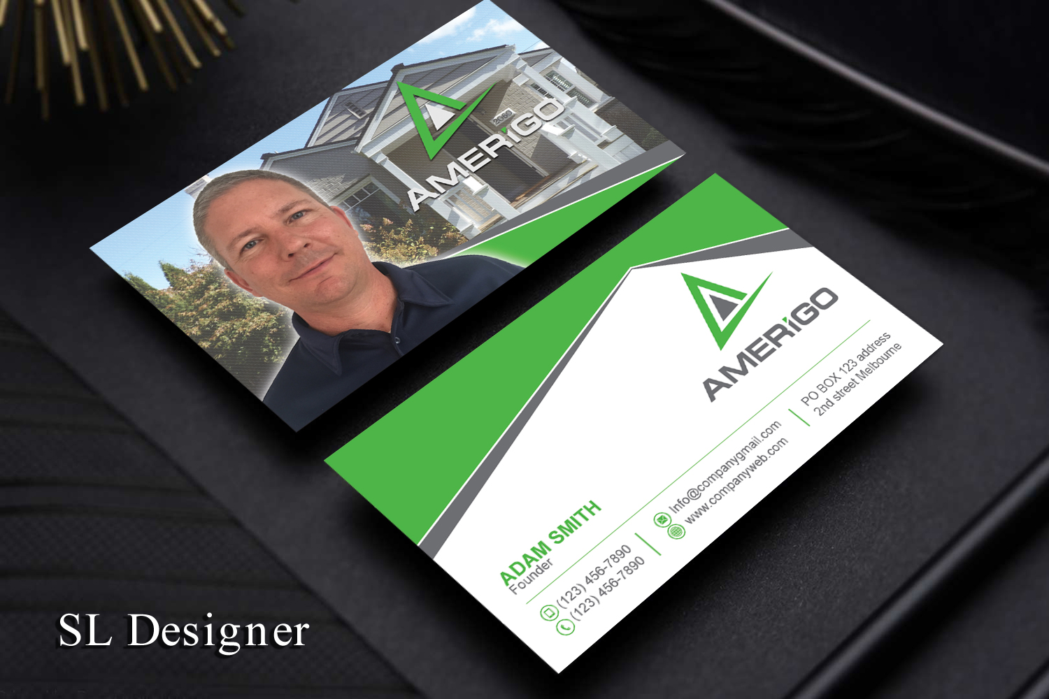 Business Card Design by SL Designer for Amerigo Property Inspections, LLC | Design #20691565