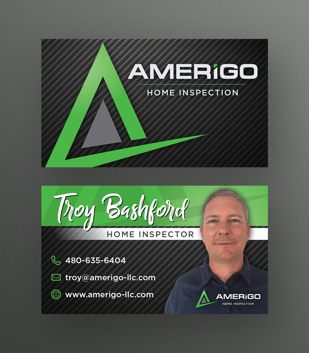 Business Card Design by MPStudio for Amerigo Property Inspections, LLC | Design #20706712