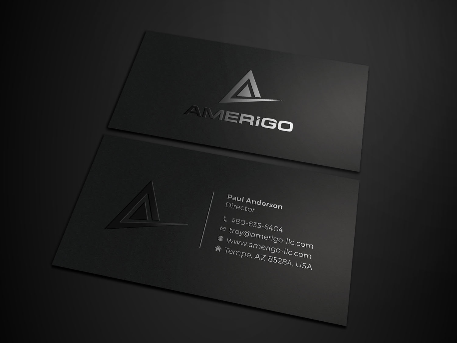 Business Card Design by Tripti Ranjan Gain for Amerigo Property Inspections, LLC | Design #20685761