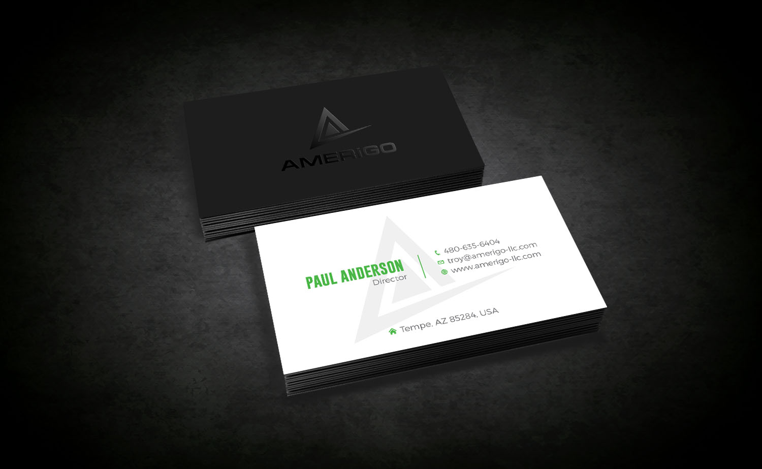 Business Card Design by Tripti Ranjan Gain for Amerigo Property Inspections, LLC | Design #20685765