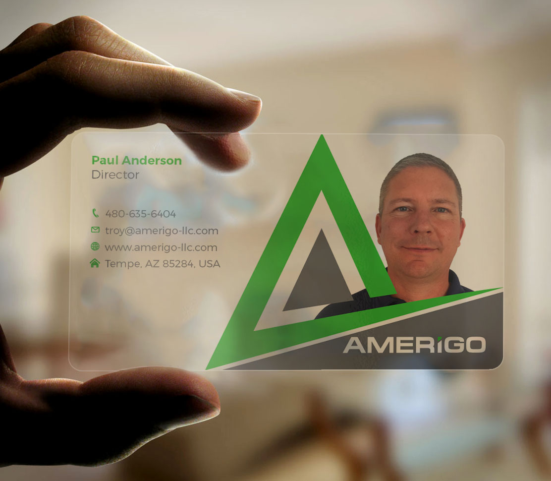Business Card Design by Tripti Ranjan Gain for Amerigo Property Inspections, LLC | Design #20685776