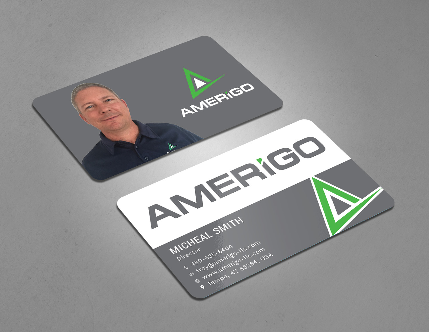 Business Card Design by Tripti Ranjan Gain for Amerigo Property Inspections, LLC | Design #20685801