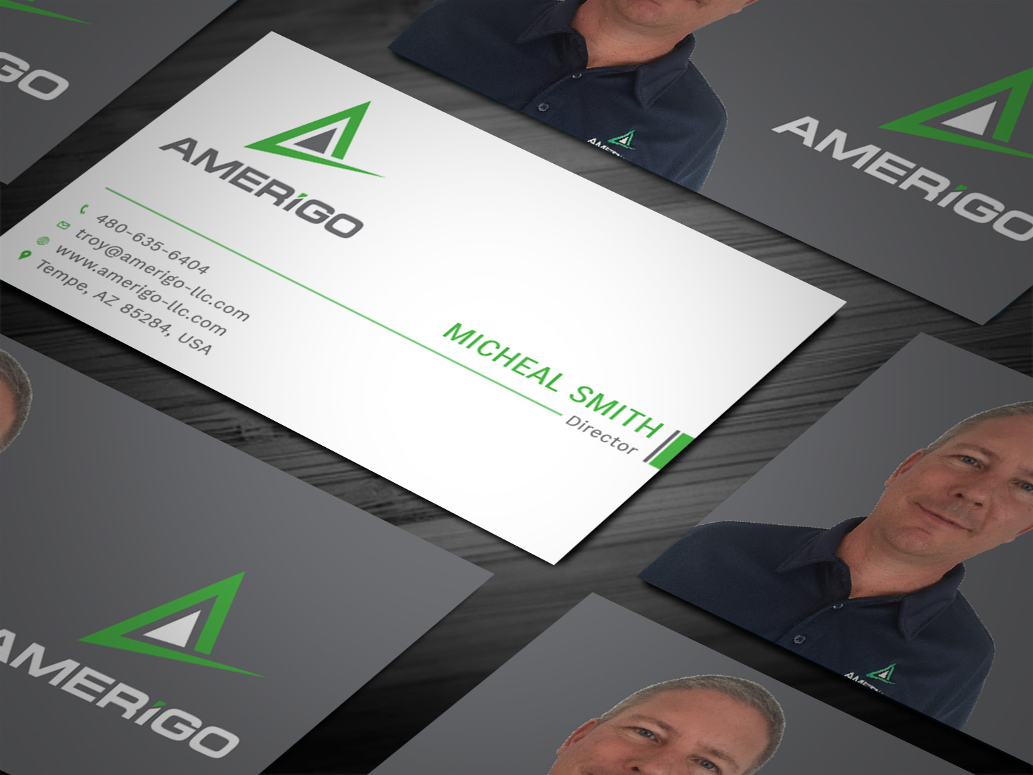 Business Card Design by Tripti Ranjan Gain for Amerigo Property Inspections, LLC | Design #20685803