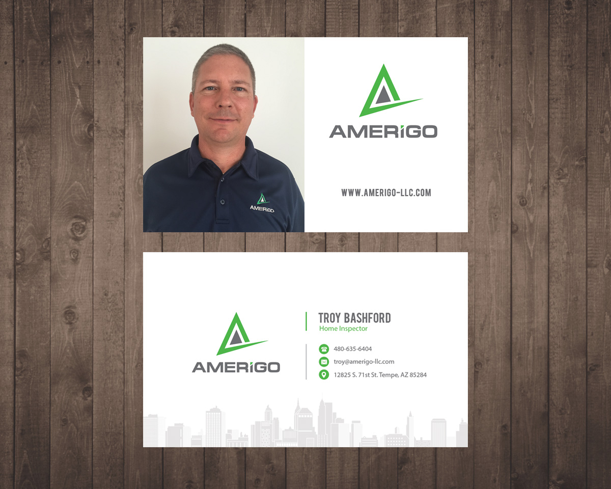 Business Card Design by Senthil Kumaar V for Amerigo Property Inspections, LLC | Design #20720220
