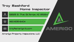 Business Card Design by miriam 3 for Amerigo Property Inspections, LLC | Design: #20741707