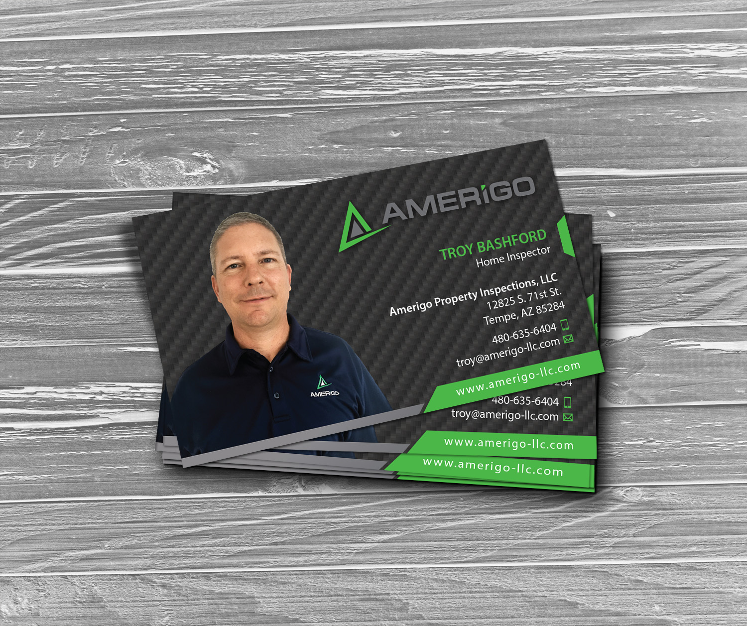 Business Card Design by MDesign for Amerigo Property Inspections, LLC | Design #20727622