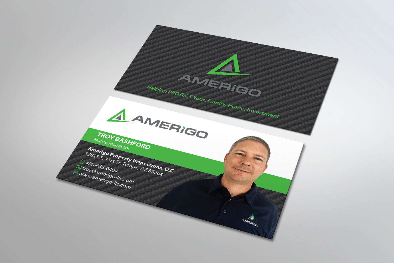 Design de Carte de Visite par MDesign pour Amerigo Property Inspections, LLC | Design #20736105