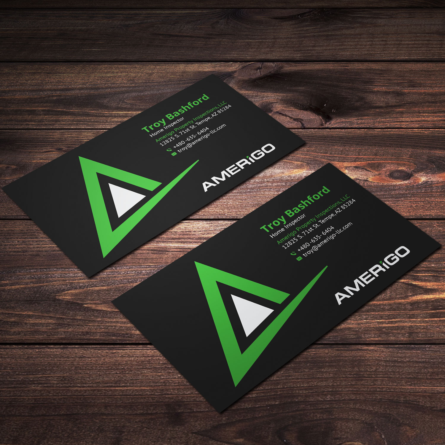 Business Card Design by Sujan4art for Amerigo Property Inspections, LLC | Design #20730239
