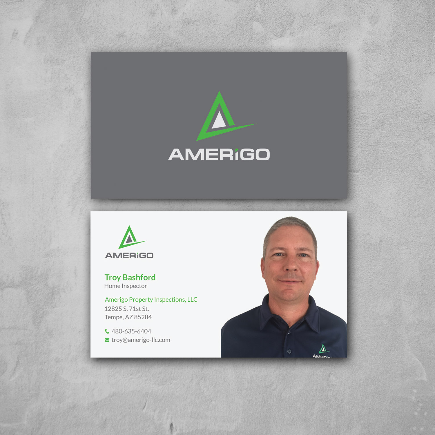 Business Card Design by Srabon55014 for Amerigo Property Inspections, LLC | Design #20745371