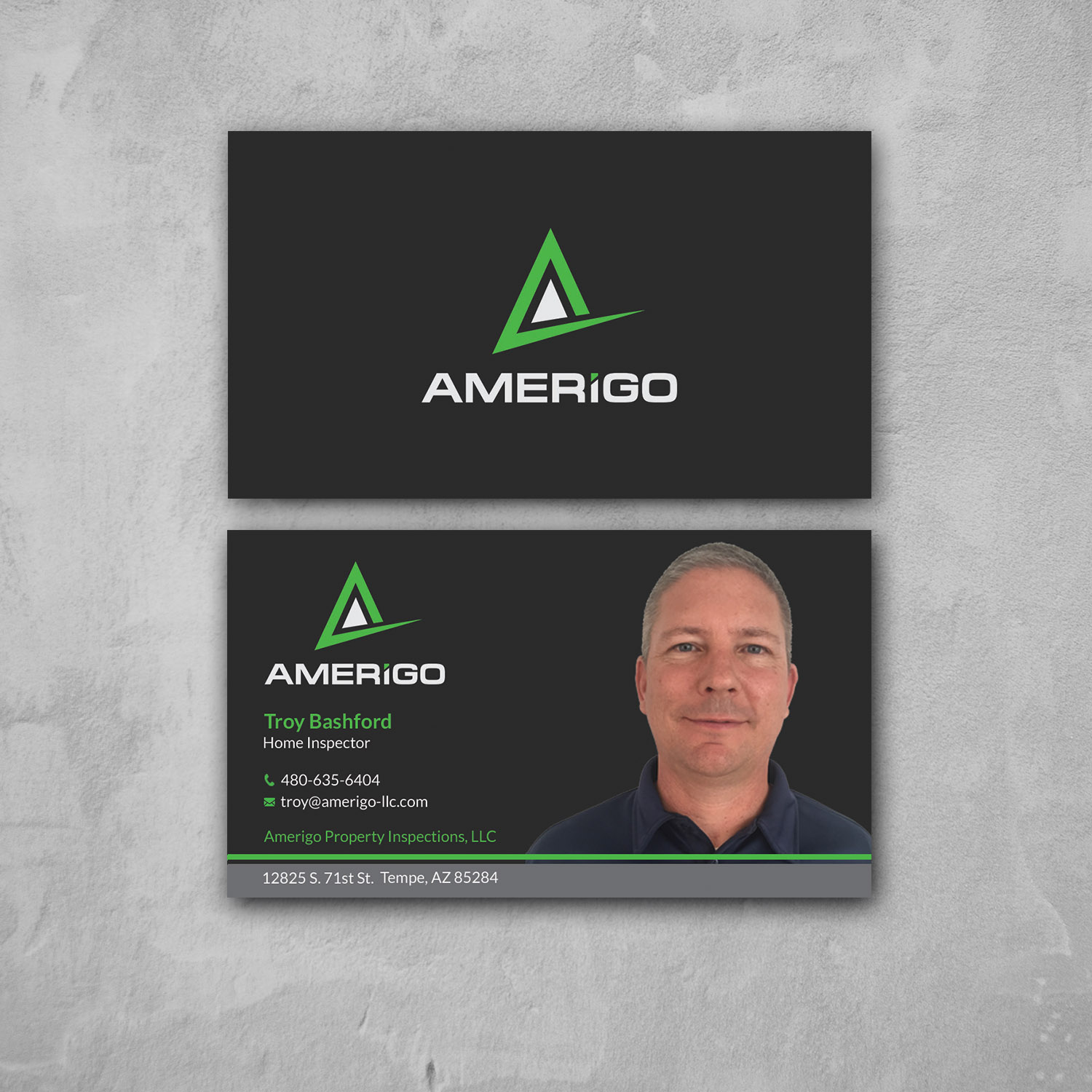 Business Card Design by Srabon55014 for Amerigo Property Inspections, LLC | Design #20745445