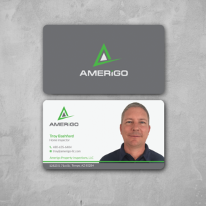 Business Card Design by Srabon55014 for Amerigo Property Inspections, LLC | Design: #20783125