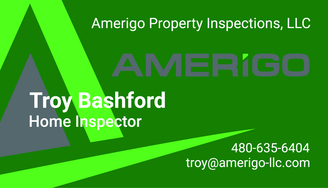 Visitenkarten-Design von Ksana für Amerigo Property Inspections, LLC | Design #20730513