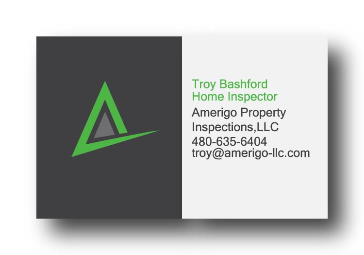 Design de Carte de Visite par Raaz maveric 555 pour Amerigo Property Inspections, LLC | Design #20709775