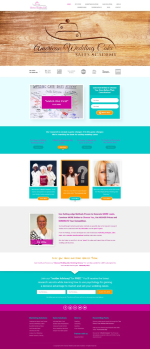 Wedding Cake Sales Academy Website Homepage Revision | Web Design by Reimagine