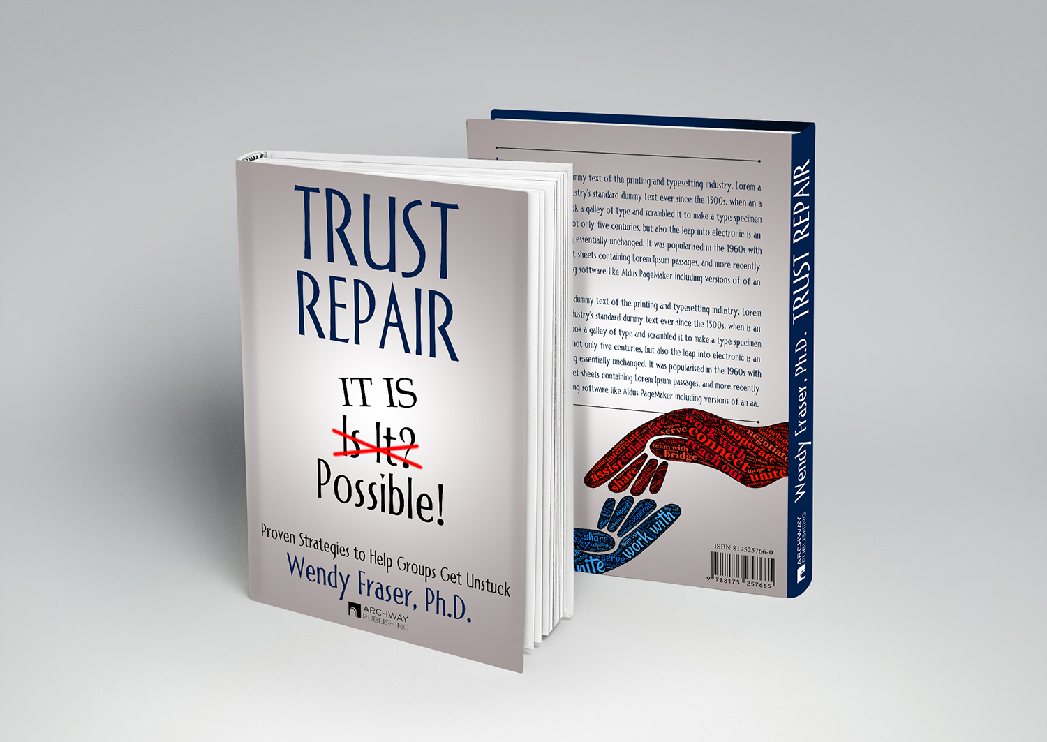 modern bold business management book cover design for a book cover page maker