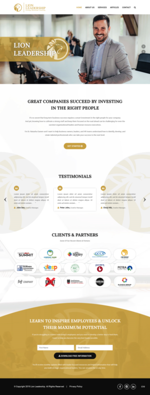 Web Design by pb for this project | Design: #20697523
