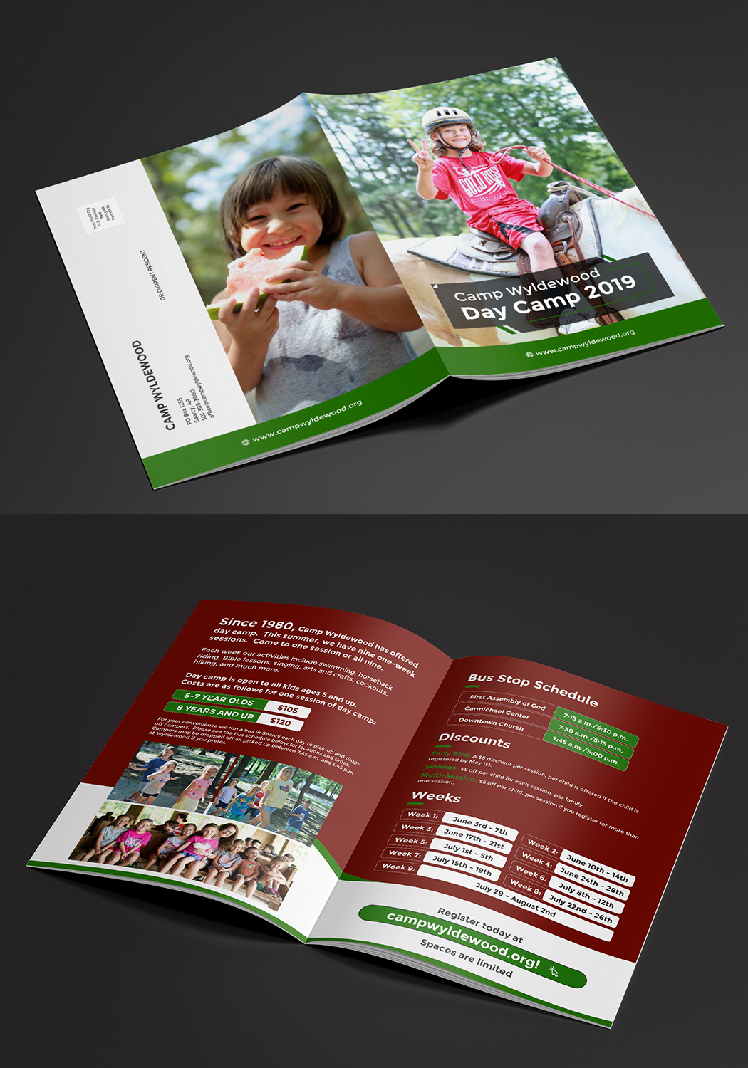Brochure Design by ecorokerz for Camp Wyldewood | Design #20693807