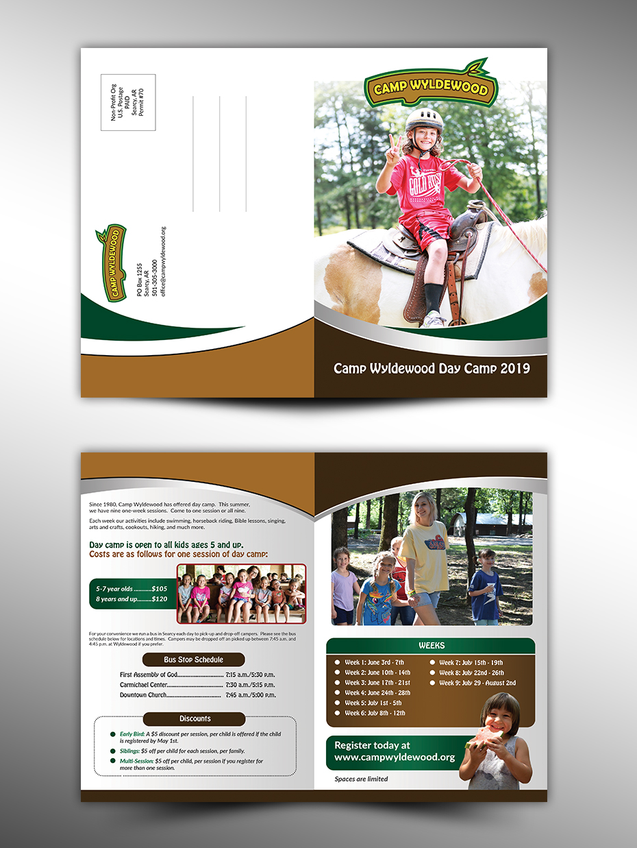 Brochure Design by innovative earth for Camp Wyldewood | Design #20694780