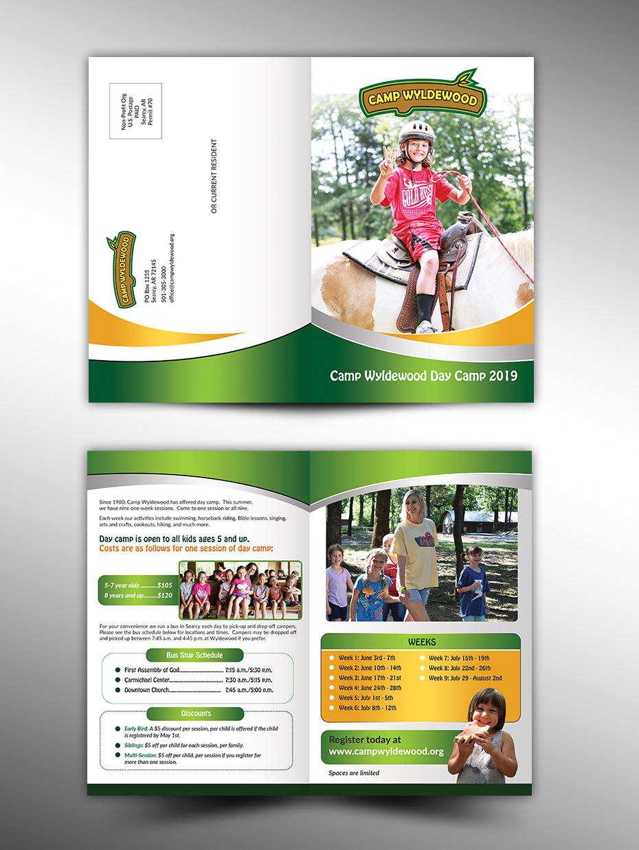 Brochure Design by innovative earth for Camp Wyldewood | Design #20798012