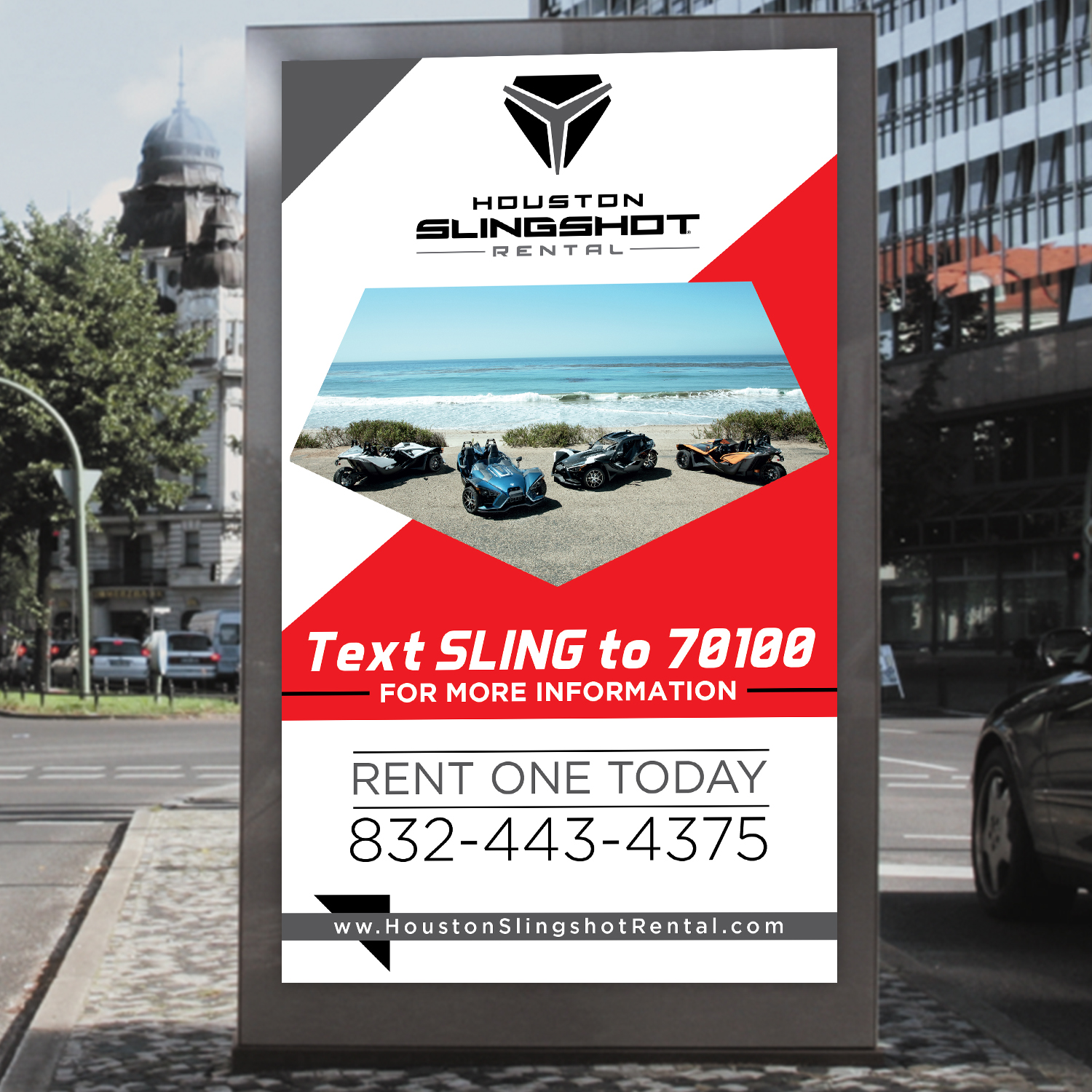 Vector Design by Maxo-Biz for Houston Slingshot Rental | Design #20695084