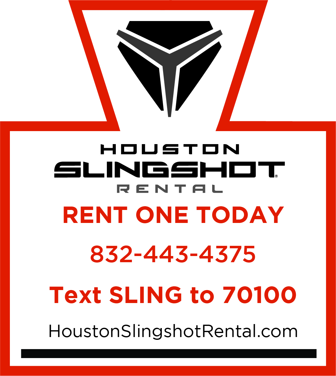 Vektor-Design von DebiH für Houston Slingshot Rental | Design #20688802