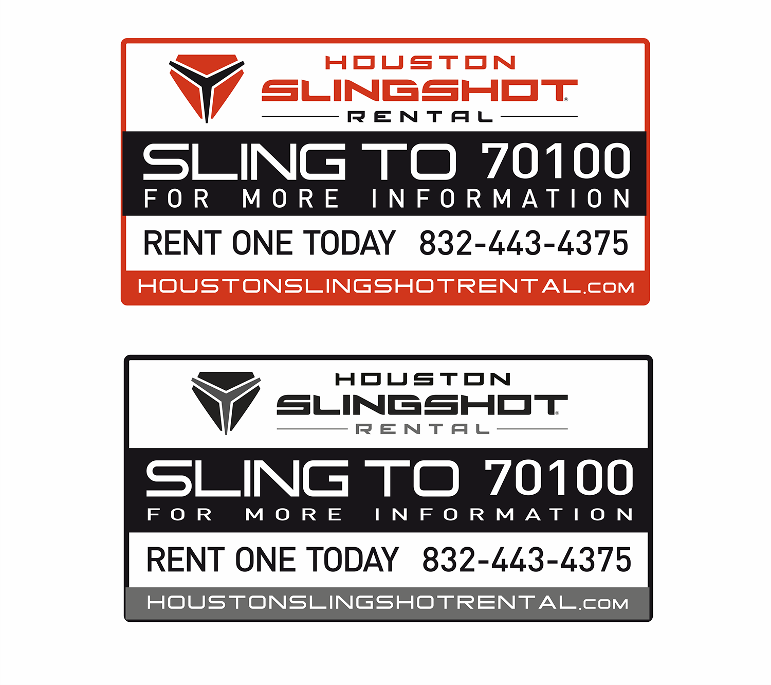 Vector Design by Alpha_Creative for Houston Slingshot Rental | Design #20697215