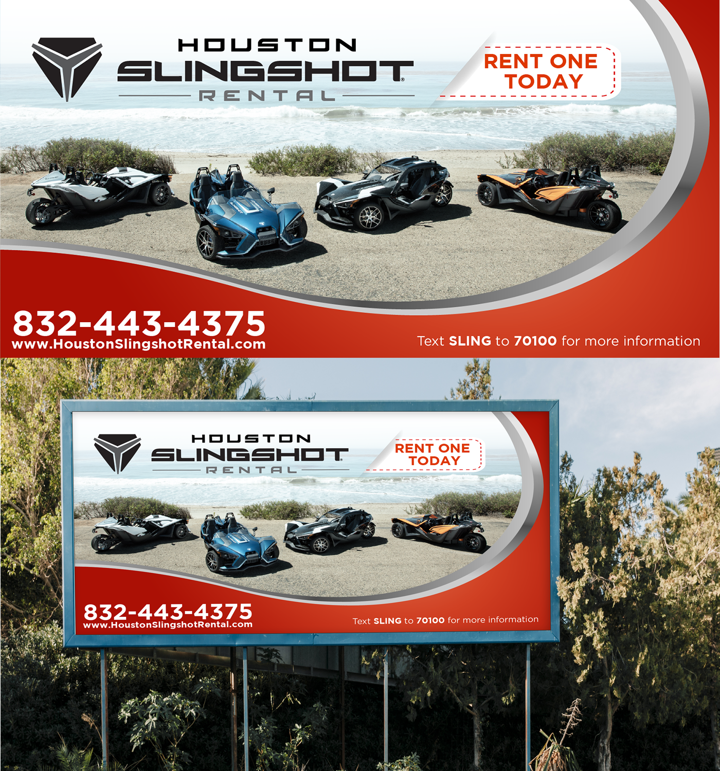 Vector Design by IndreDesign for Houston Slingshot Rental | Design #20706899