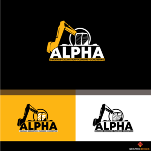 Alpha                                            Drainage,  Excavation, Plumbing, Concreting   | Logo Design by Graphic Bricks