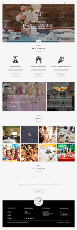 Lisa Marie Michelis Event Design @ The San Francisco Italian Athletic Club | Diseño Web por bdesigner9