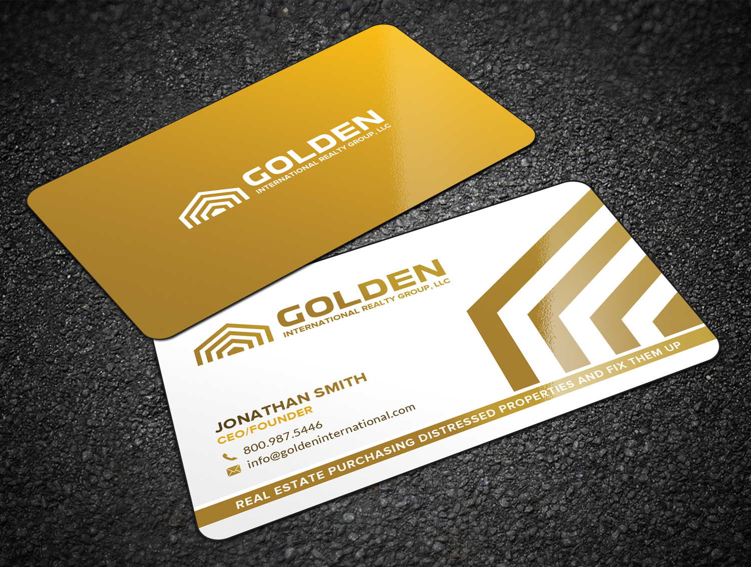 Diseño de Tarjeta de Presentación por Sandaruwan para Golden International Realty Group, LLC | Diseño #20701954