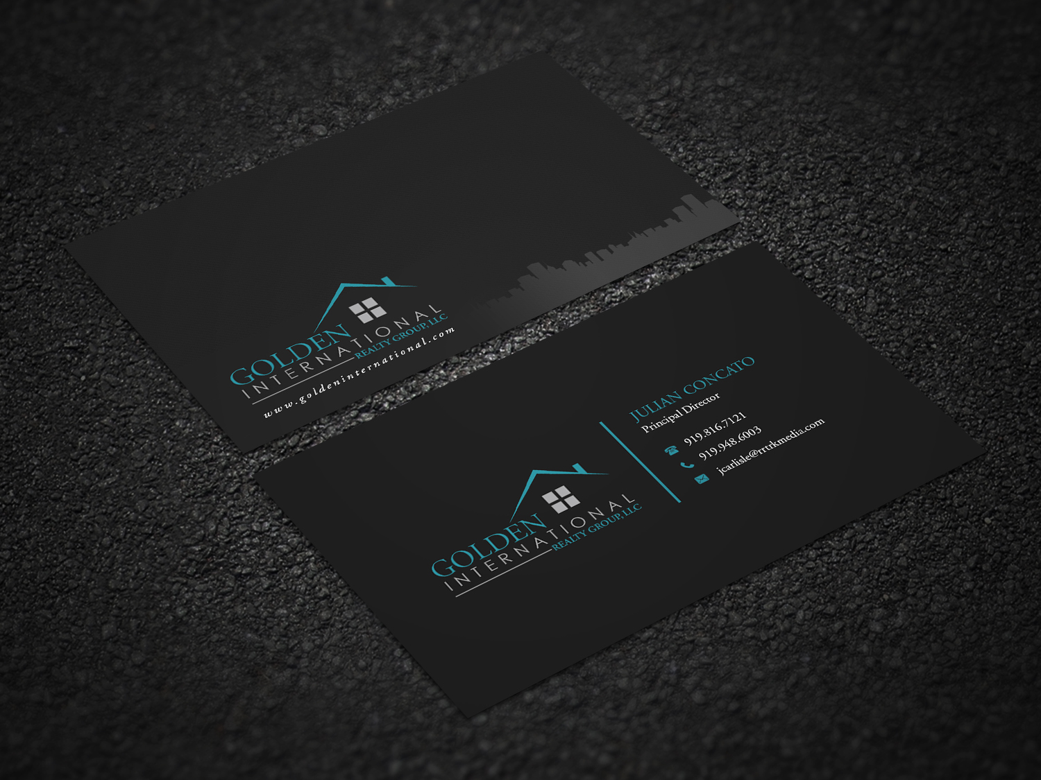 Business Card Design by Pointless Pixels India for Golden International Realty Group, LLC | Design #20700651