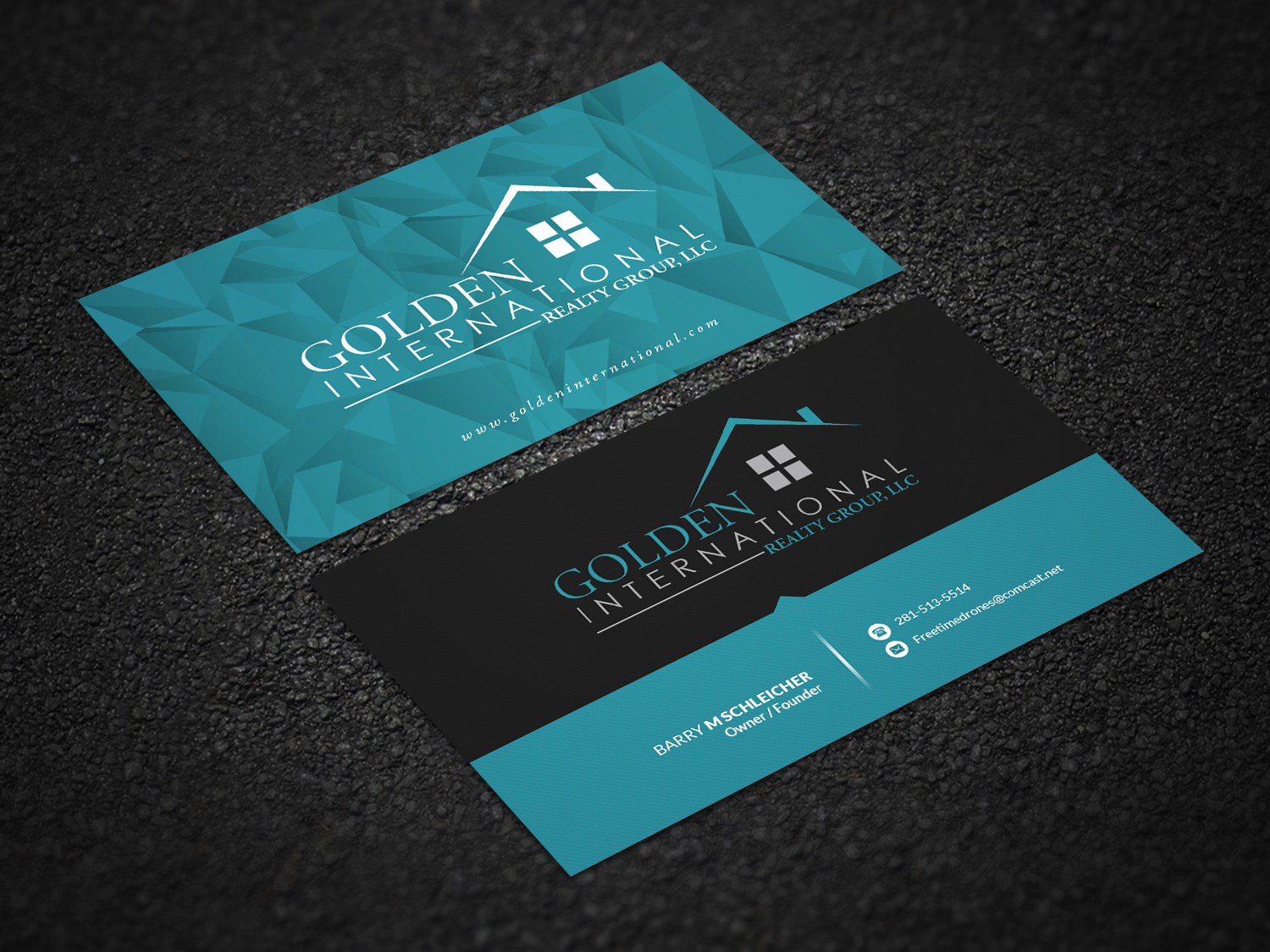 Visitenkarten-Design von Pointless Pixels India für Golden International Realty Group, LLC | Design #20701108