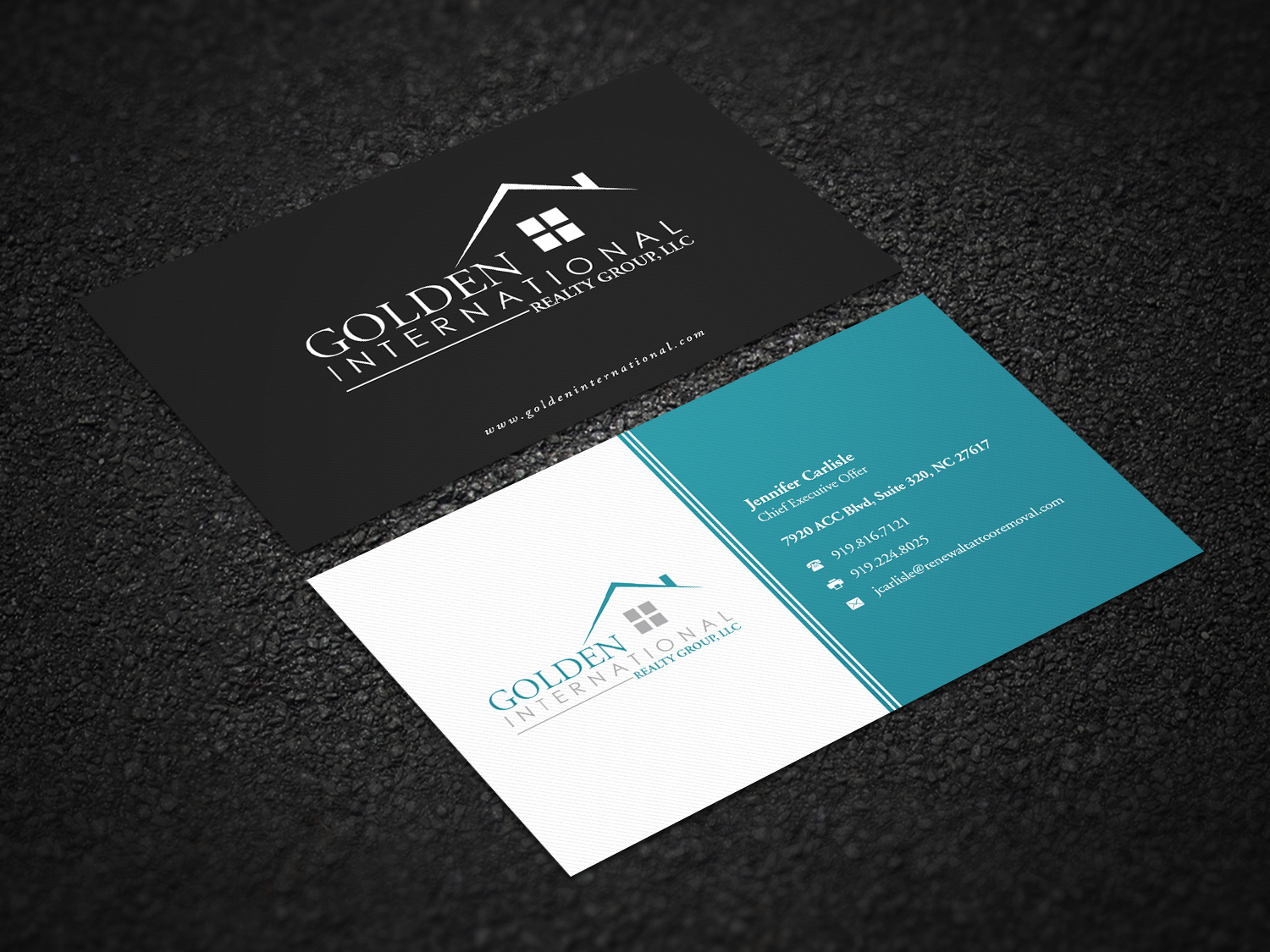 Visitenkarten-Design von Pointless Pixels India für Golden International Realty Group, LLC | Design #20701151