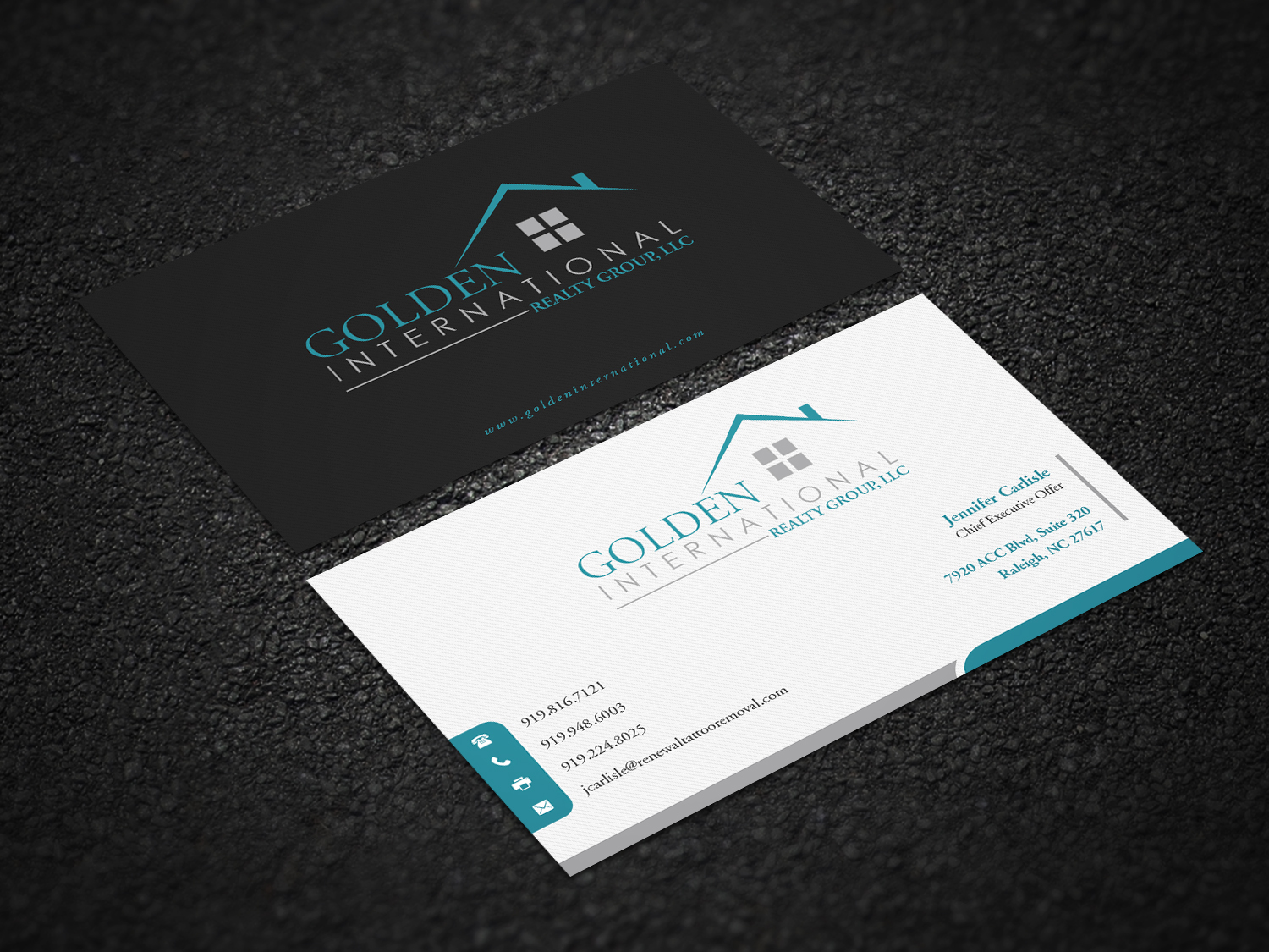 Business Card Design by Pointless Pixels India for Golden International Realty Group, LLC | Design #20701155