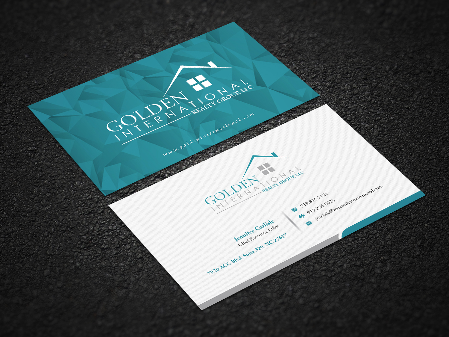 Visitenkarten-Design von Pointless Pixels India für Golden International Realty Group, LLC | Design #20701241