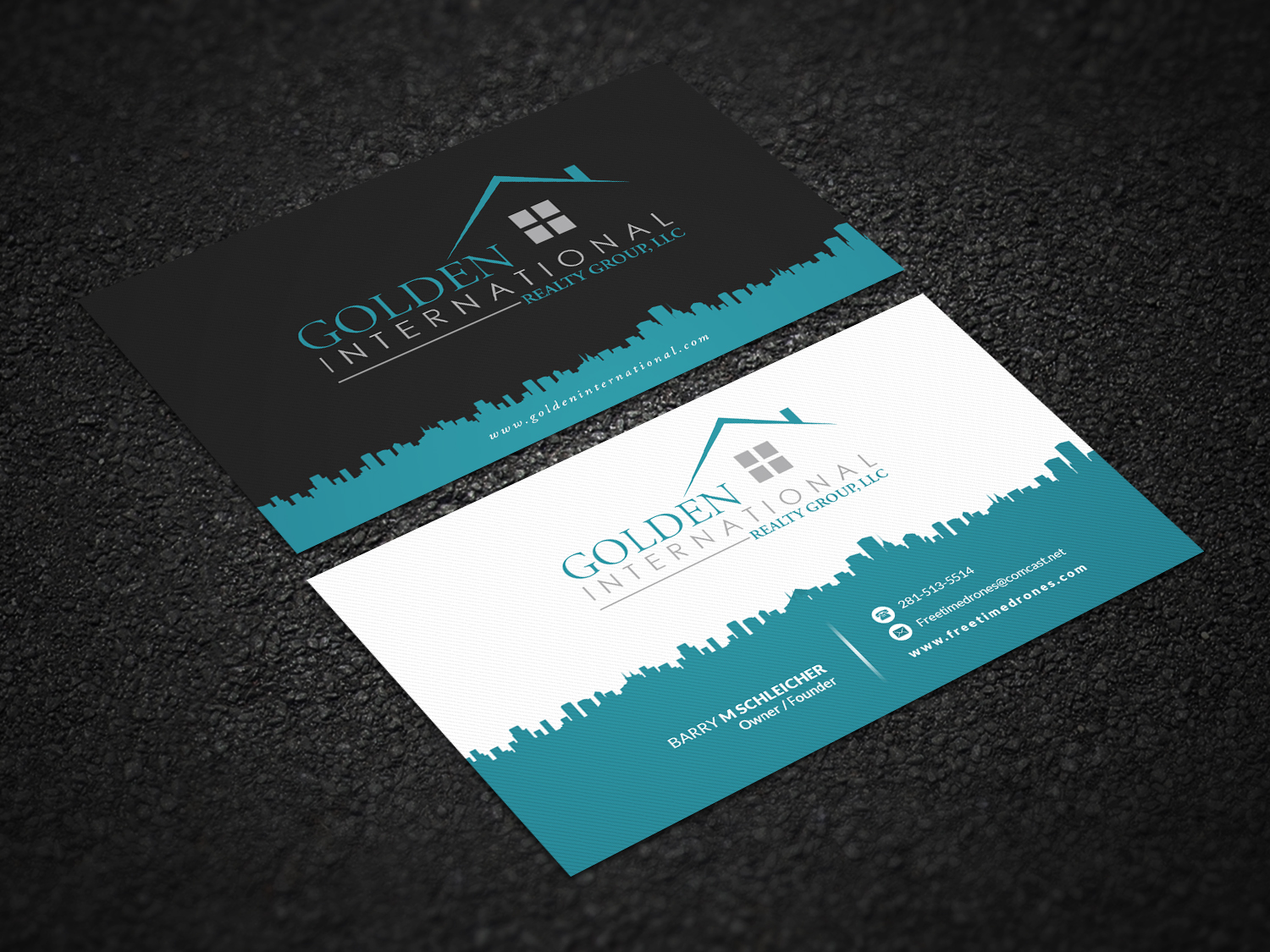 Visitenkarten-Design von Pointless Pixels India für Golden International Realty Group, LLC | Design #20701403