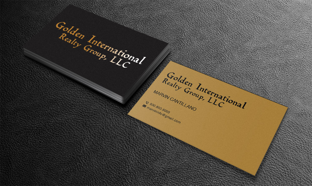 Diseño de Tarjeta de Presentación por Lanka Ama para Golden International Realty Group, LLC | Diseño #20699475