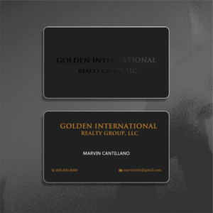 Business Card Design by Lanka Ama for Golden International Realty Group, LLC | Design: #20699476