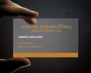 Business Card Design by Creation Lanka for Golden International Realty Group, LLC | Design #20699480